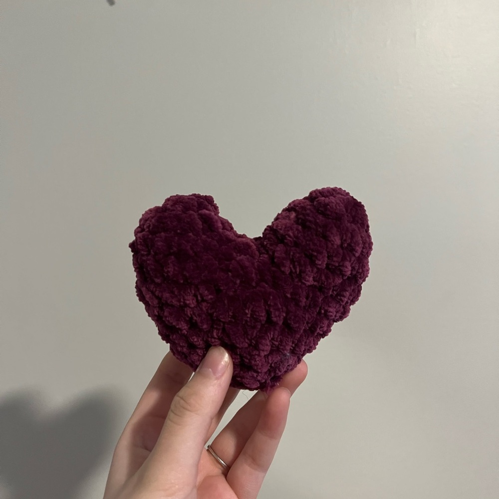 Three hearts and a Hedgehog. Handmade (crochet). Comes from a smoke free home - Picture 2 of 6